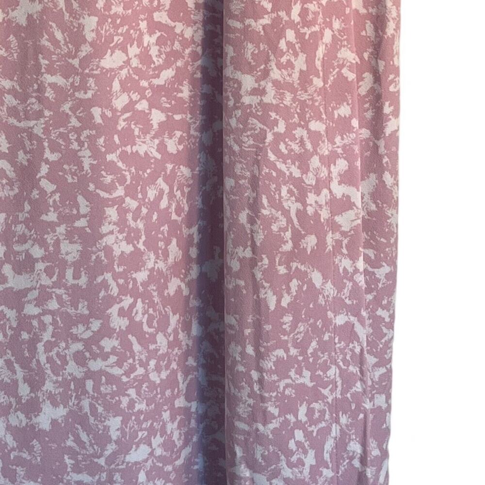 Nine West Dress Womens Size XXL Pink Floral Belted Faux Wrap Dress V-Neck Swing - Picture 6 of 11